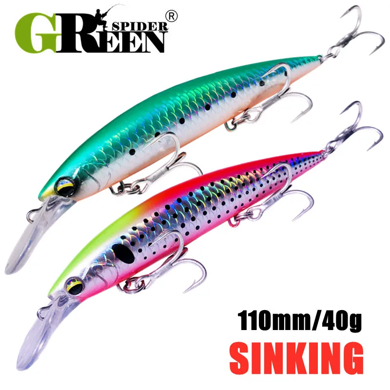 GREENSPIDER Heavy Weight Minno - Fishing Lure Jerkbait ulasan dan harga