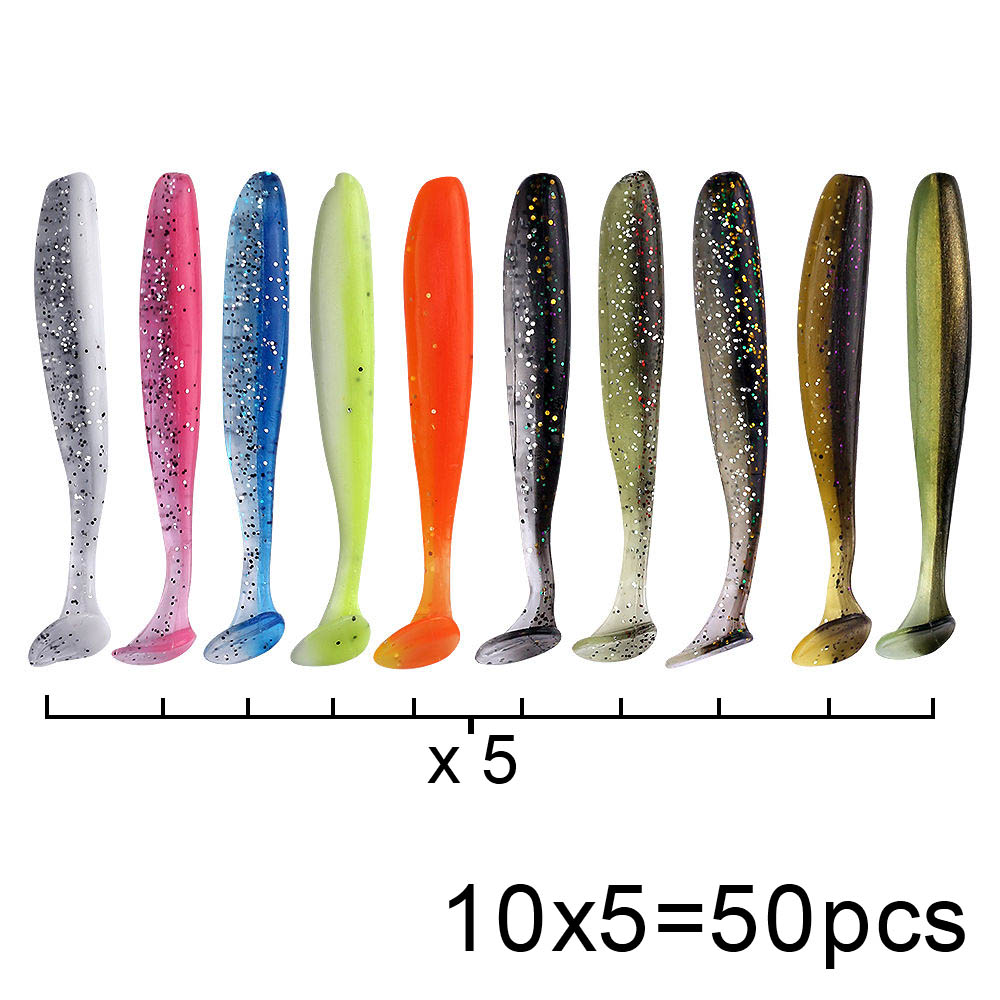 QXO 50 Pcs/Lot Swimbait Soft L - Fishing Lure Spinnerbait ulasan dan harga