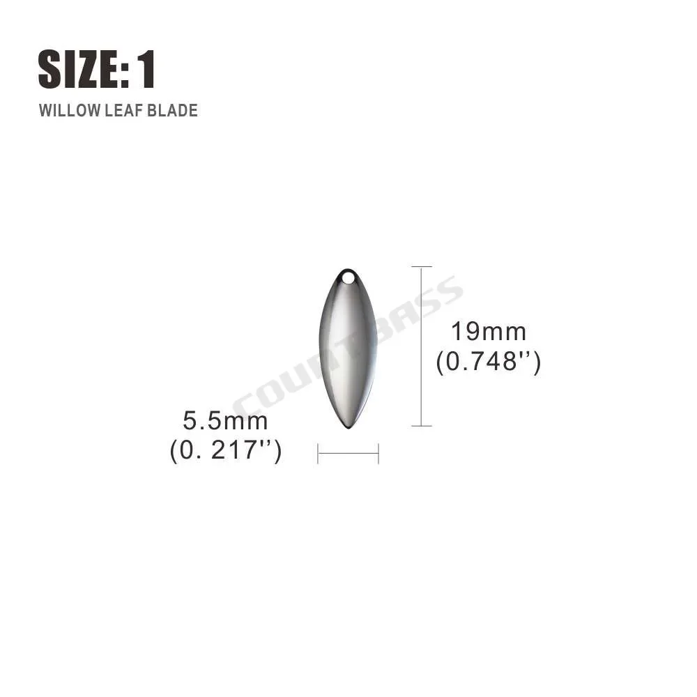 Countbass 50pcs Nickel Steel W - Fishing Lure Blade Bait ulasan dan harga